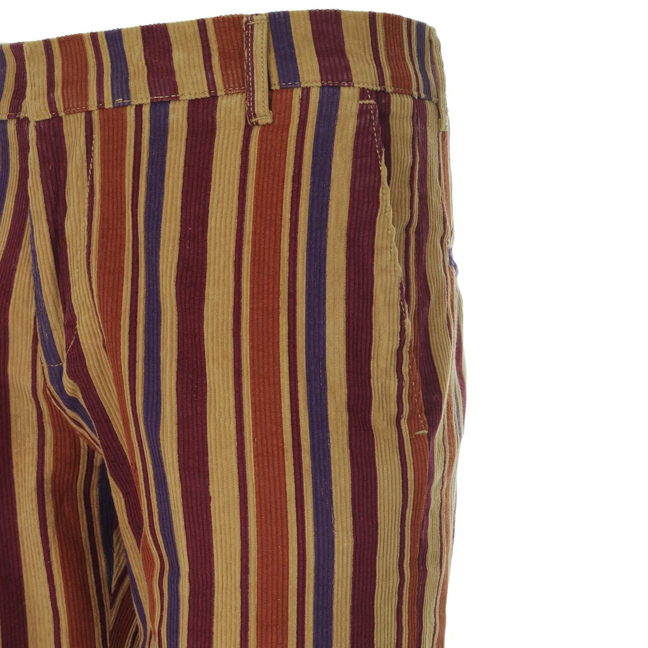 Psycho Striped Slim Cord Trousers - Image 4