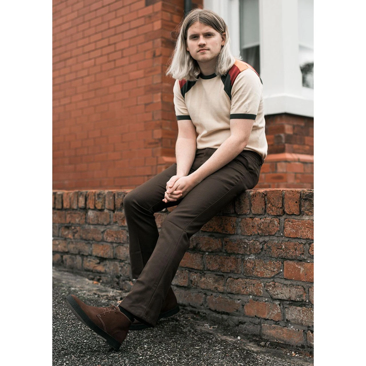 Logan Bootcut Hopsack Trousers (Br) - Image 4