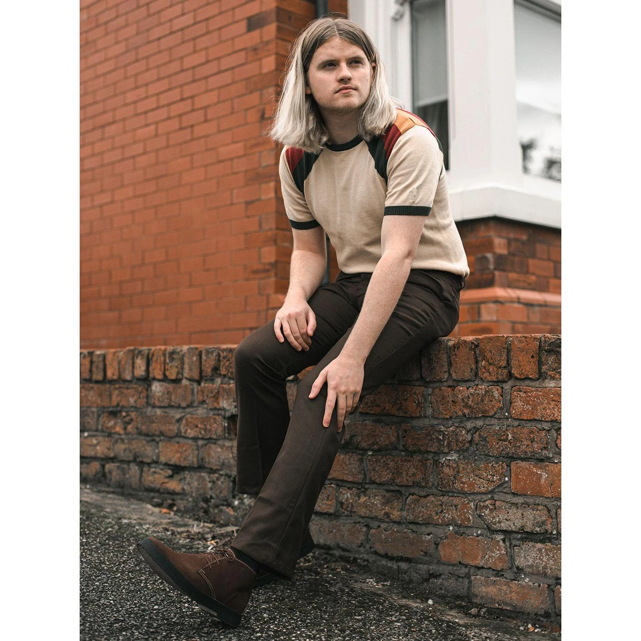 Logan Bootcut Hopsack Trousers (Br) - Image 2