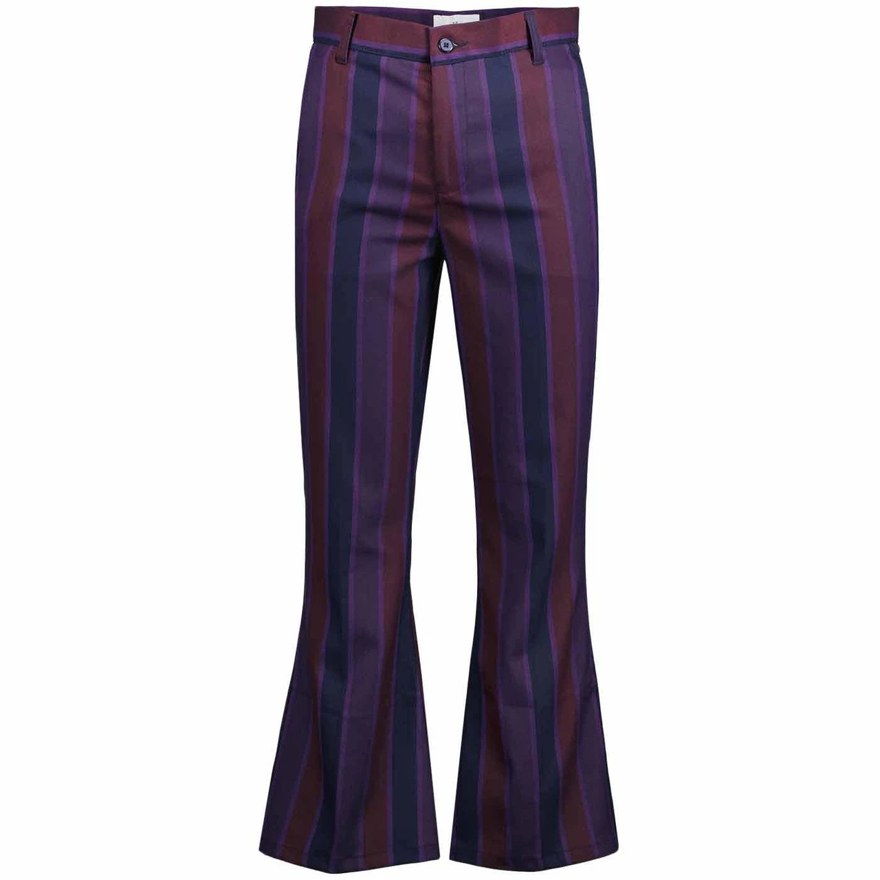 Offbeat 60s Stripe Flared Trousers - Image 2