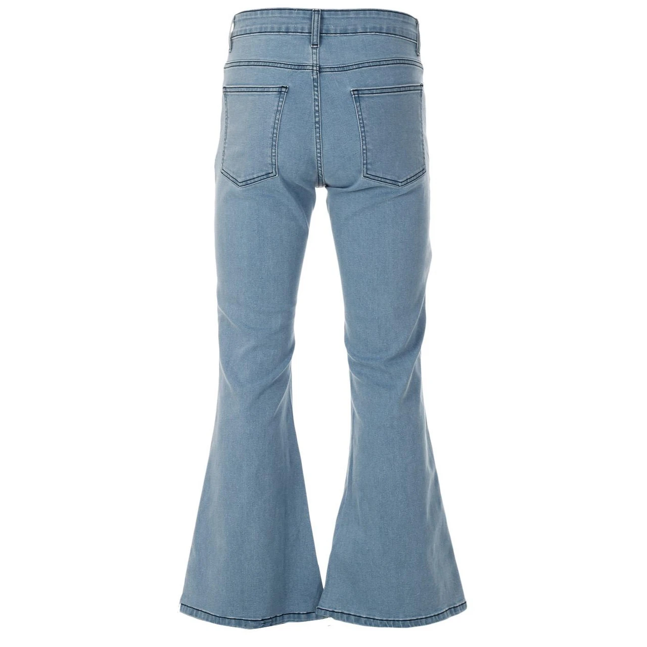 Rock 70s Blue Stitch Flares (BW) - Image 3