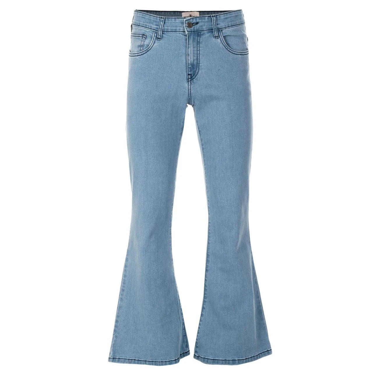 Rock 70s Blue Stitch Flares (BW) - Image 4