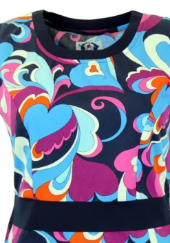 Bonnie 60s Mod Paisley Cloud Dress