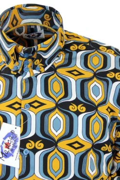 Sunrise Retro High Collar Mod Shirt