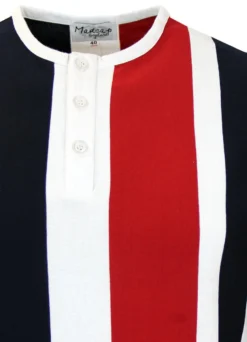 Winston L/S Mod Stripe Grandad Top