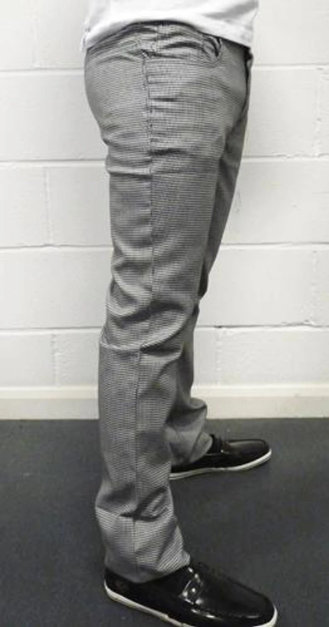Barrett Mens Retro Mod Dogtooth Trousers By MADCAP - Image 3