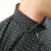 MADCAP 'Clapton' Mens Mod Round Collar Shirt (B)