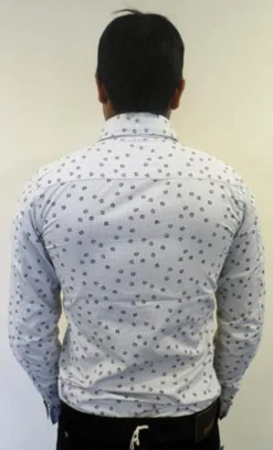 'Byron' MADCAP Retro Mod Tab Collar Floral Shirt