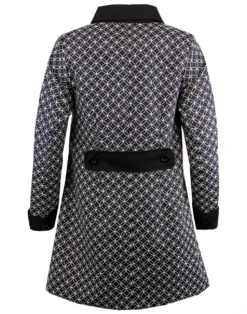 Hepburn 60s Mod Op Art A-Line Coat