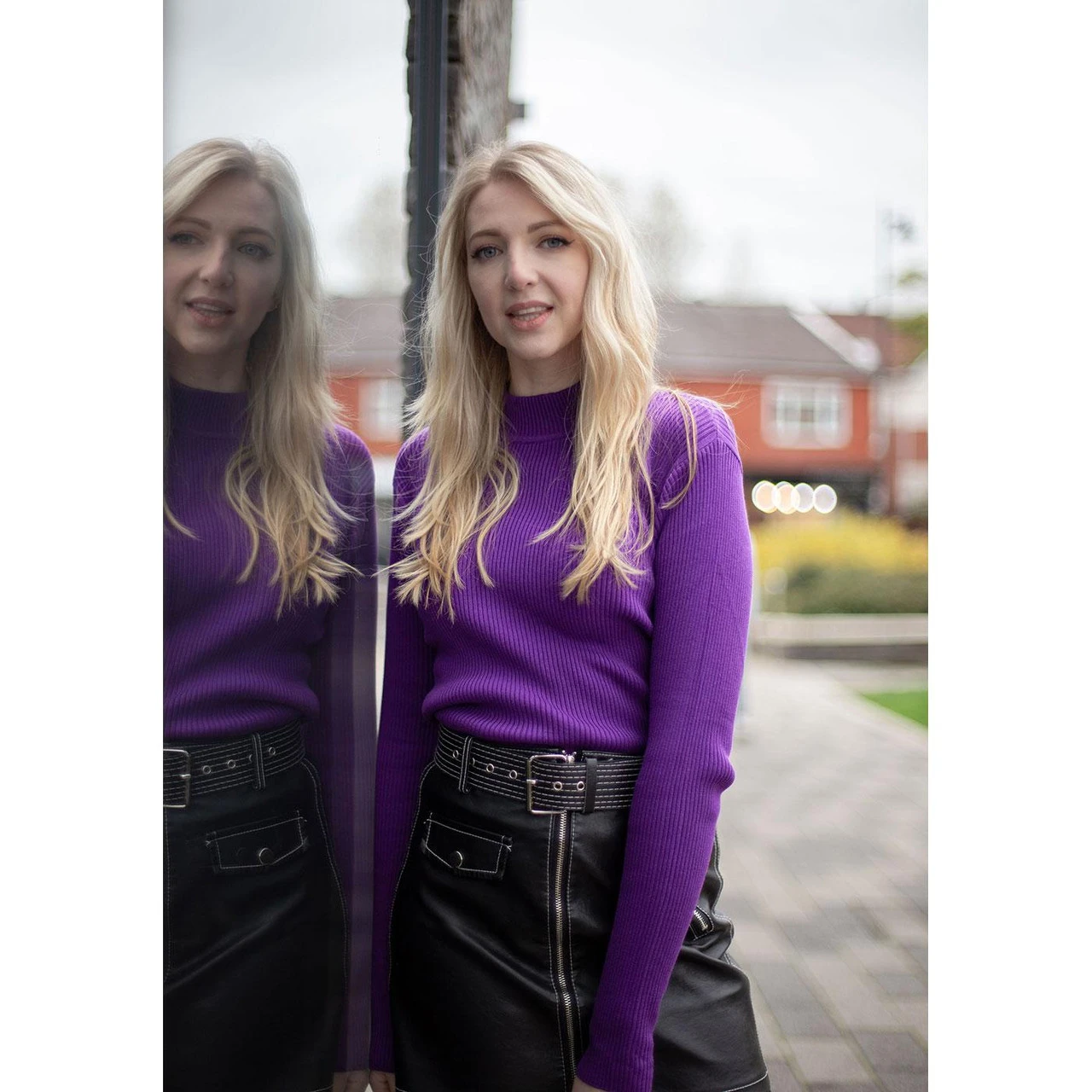 Brigitte Ribbed Turtleneck Top (IP) - Image 15