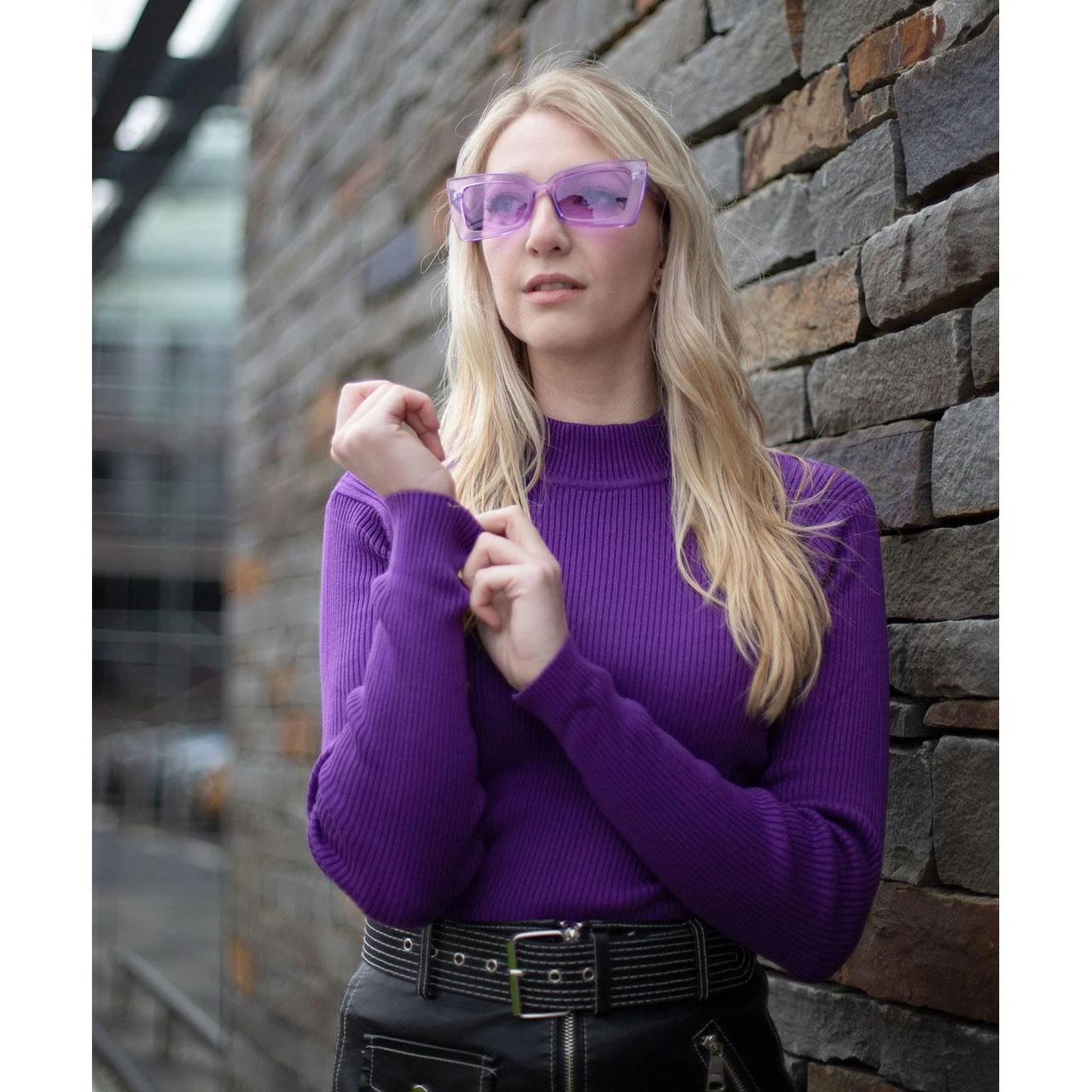 Brigitte Ribbed Turtleneck Top (IP) - Image 16