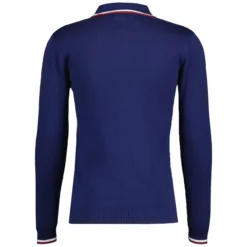 Apollo Mod Grid Check Big Collar Zip Polo Cardigan Snow White