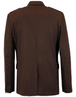 60s Mod Hopsack Safari Jacket BROWN