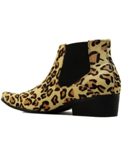 Stewart Leopard Print Chelsea Boots