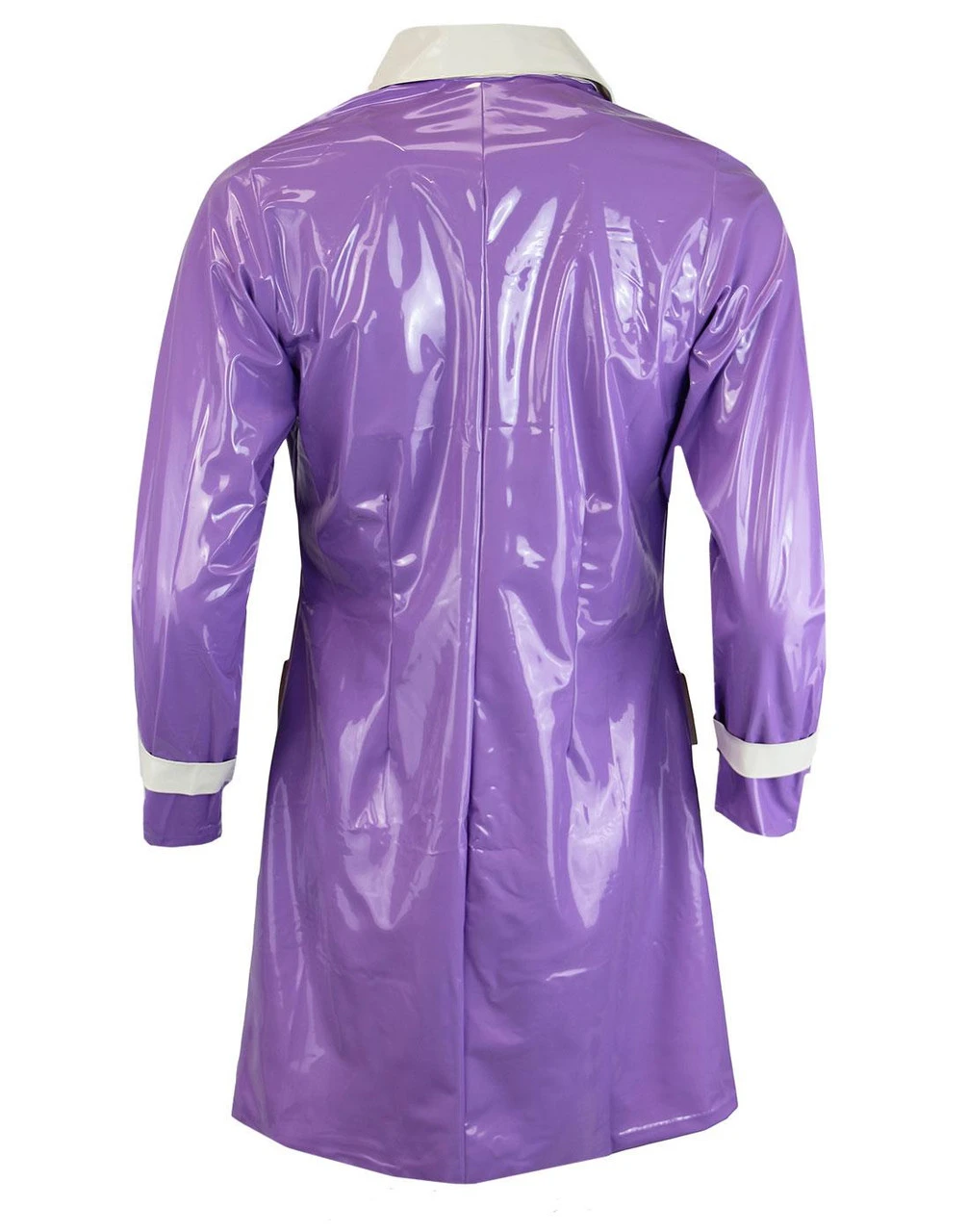 Robin Mod 2 Tone PVC Raincoat (W/B) - Image 16