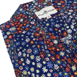 Rock-a-Hula Retro Rayon Ditsy Floral LS Revere Collar Shirt