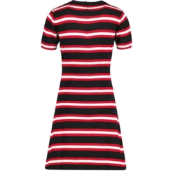 Cassia 60s Mod Knit Stripe Dress B