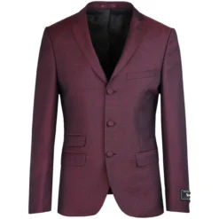 Mod Mohair Tonic Suit Jacket (Burg)