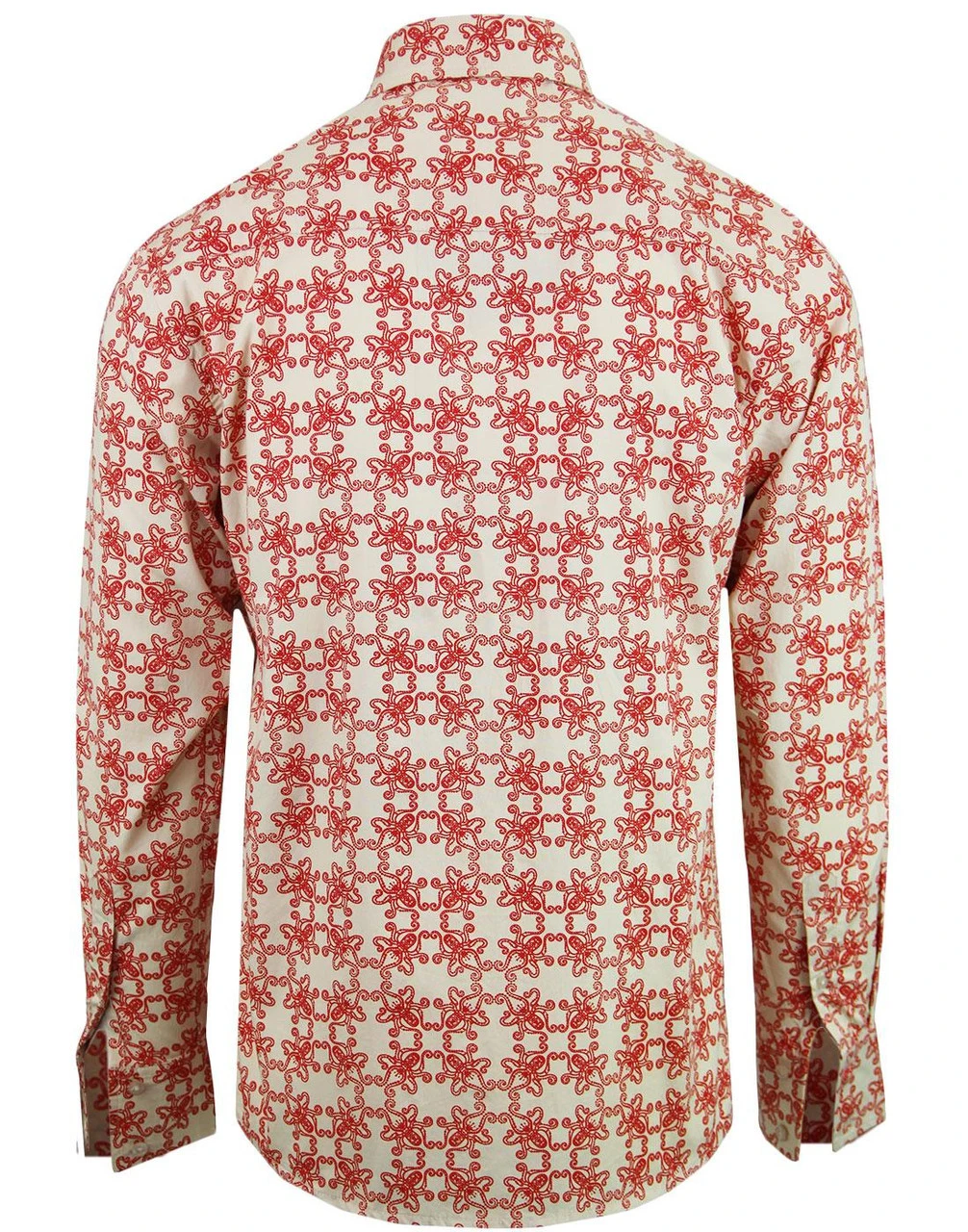 Octopus Ride Retro 1960s Shirt RED - Image 2