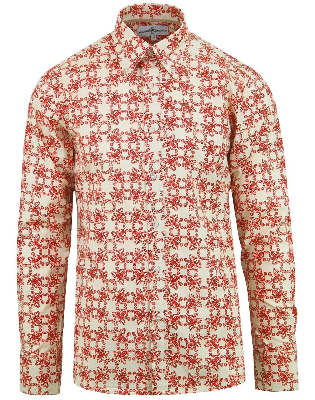 Octopus Ride Retro 1960s Shirt RED