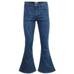 Paisley Rave Retro 70s Denim Flares