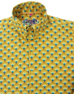 Peacock Retro 60s Mod Op Art Shirt