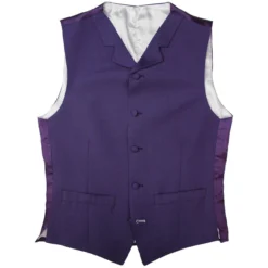 Mod Mohair Tonic Waistcoat PURPLE