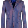 Mod 3 Button Regatta Stripe Blazer