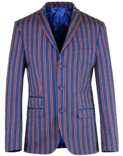 Mod 3 Button Regatta Stripe Blazer