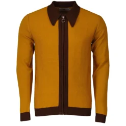 Riva Retro 70s Zip Through Cardigan