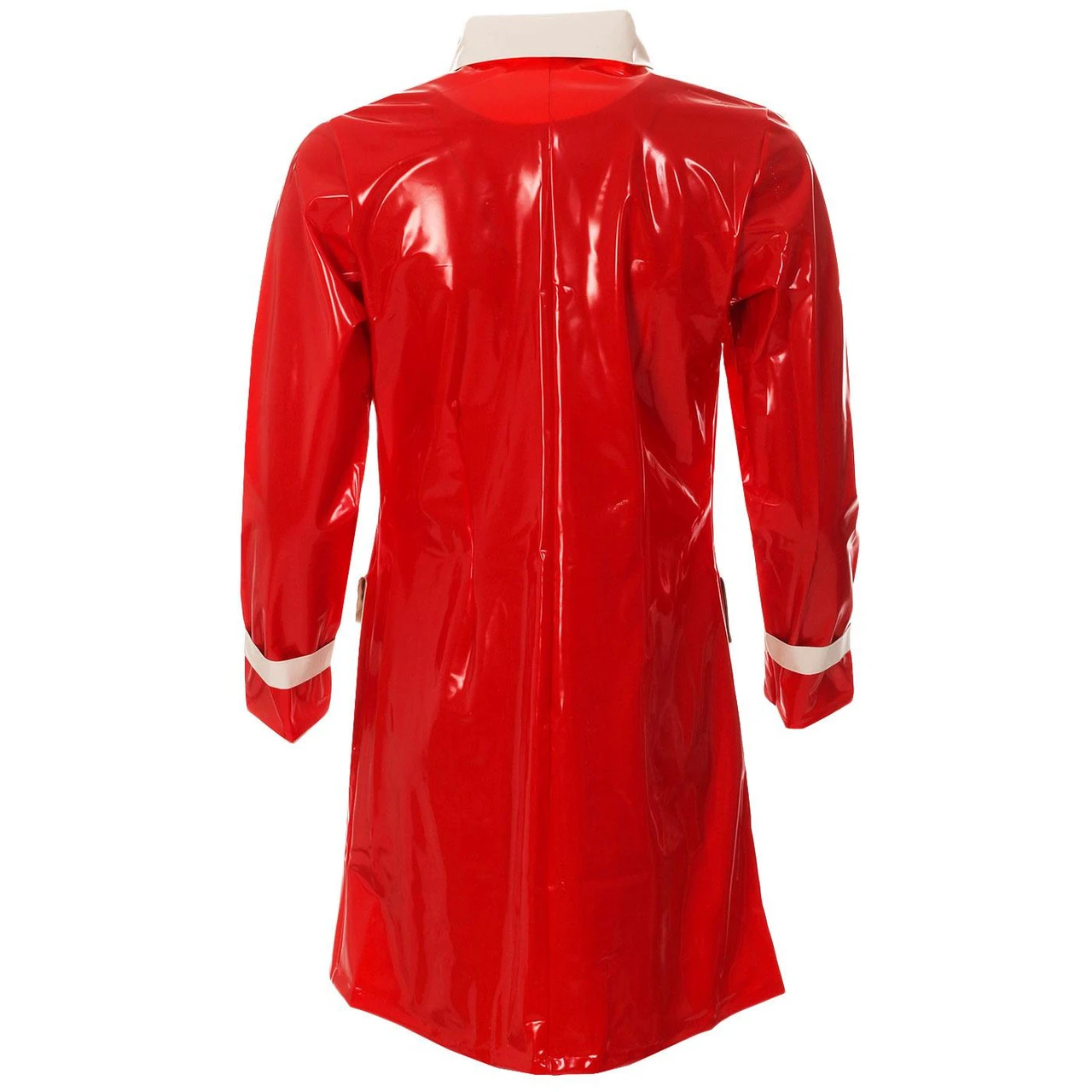 Robin Mod 2 Tone PVC Raincoat (W/B) - Image 14