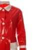 Robin Mod 2 Tone PVC Raincoat (Red)