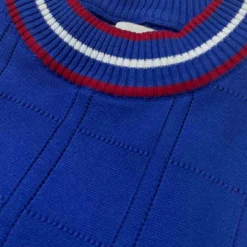 Wilson Pointelle Knit Mod Mock Turtleneck Tipped Tee In Zinfandel