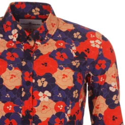 Celia MADCAP Womens Mod Penny Collar Floral Shirt