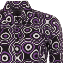 Cosmic Womens Mod Op Art Shirt (RL)