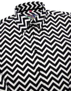 Zig Zag Trip Mod Button Down Shirt