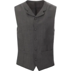 Mohair Tonic Lapel Waistcoat SILVER