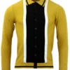 Marriott Suede Mod Polo Cardigan BG