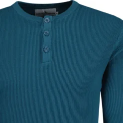 Caine Ribbed Grandad Top (Birch)
