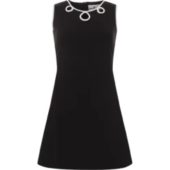 Lazy Daisy Two Tone Mod Dress (B/W)