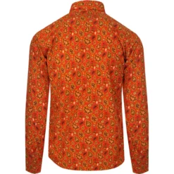 Trip Paisley Gold 60s Mod Shirt